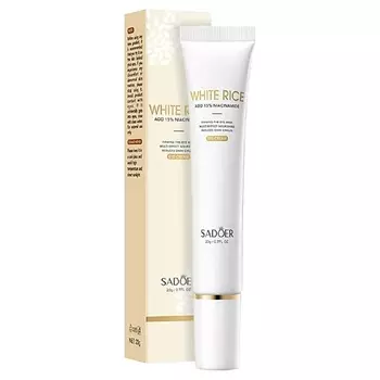 SADOER Крем для кожи вокруг глаз с экстрактом из белого риса и никотинамидом