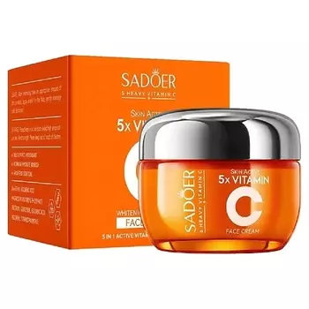 SADOER Крем для лица 5 витаминов осветляющий и увлажняющий с ниацинамидом