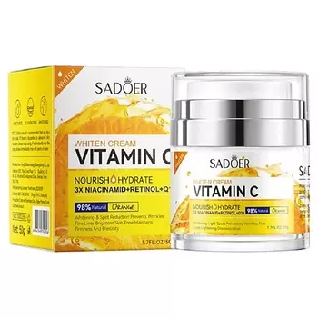SADOER Крем для лица осветляющий питательный с ниацинамидом, ретинолом и Q10