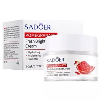 SADOER Крем для лица освежающий и увлажняющий с экстрактом граната 50.0
