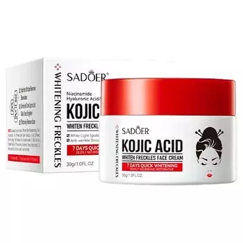 SADOER Крем для лица от веснушек осветляющий с койевой кислотой