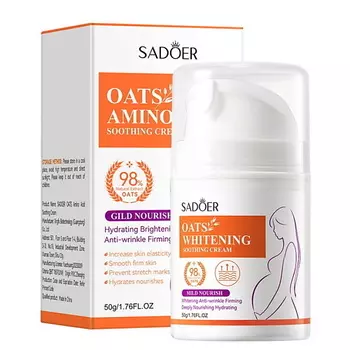 SADOER Крем для лица успокаивающий с экстрактом овса и аминокислотами