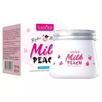 SADOER Крем для лица Увлажняющий с экстрактом молока и медового персика
