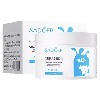 SADOER Крем для лица восстанавливающий с керамидами и экстрактом из молока