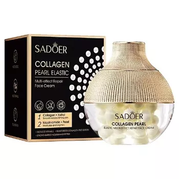 SADOER Крем для лица восстанавливающий с коллагеном и жемчугом