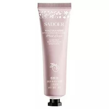 SADOER Крем для рук Honey Peach восстанавливающий с ниацинамидом