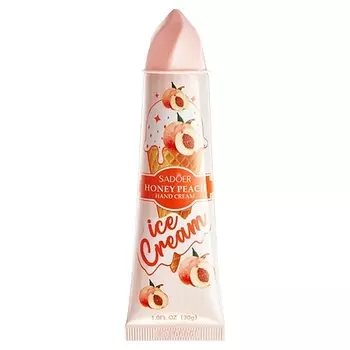 SADOER Крем для рук Ice Cream питательный с ароматом персика