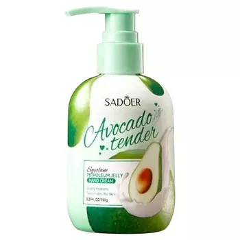 SADOER Крем для рук нежный питательный с вазелином и экстрактом авокадо