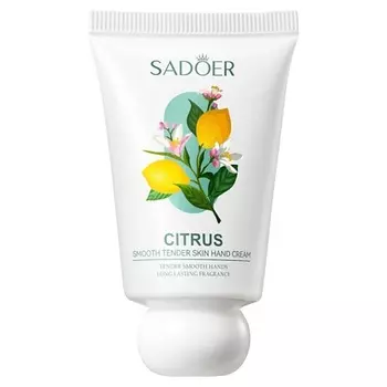 SADOER Крем для рук освежающий и разглаживающий с ароматом цитрусов