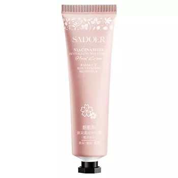 SADOER Крем для рук Sakura восстанавливающий и увлажняющий с ниацинамидом