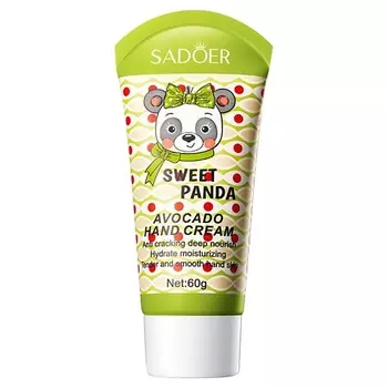 SADOER Крем для рук Sweet Panda смягчающий с авокадо и маслом ши