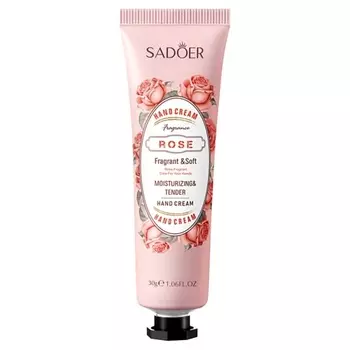 SADOER Крем для рук увлажняющий с экстрактом розы 30.0