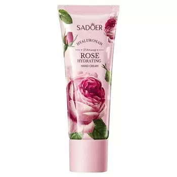 SADOER Крем для рук увлажняющий с экстрактом розы и гиалуроновой кислотой