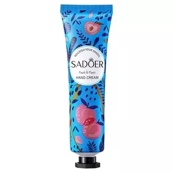 SADOER Крем для рук увлажняющий с экстрактом персика и травами 30.0