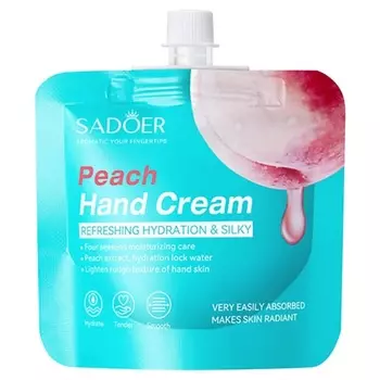 SADOER Крем для рук увлажняющий с экстрактом персика 30.0