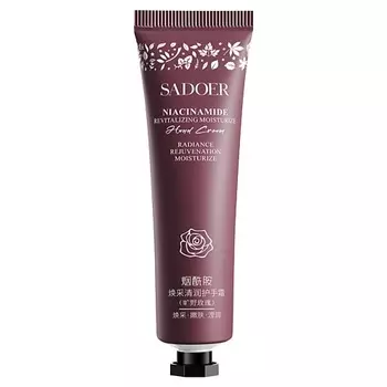 SADOER Крем для рук Wild Rose восстанавливающий и увлажняющий с ниацинамидом