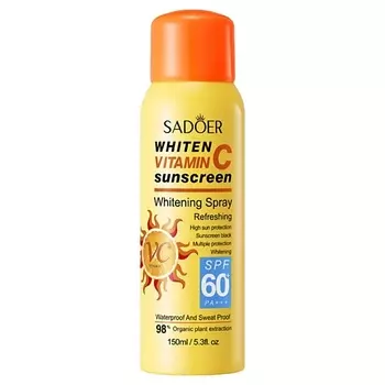 SADOER Крем-спрей осветляющий cолнцезащитный SPF60 с витамином С