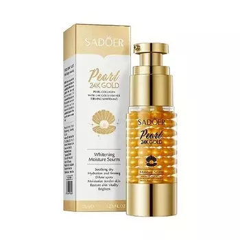 SADOER Лосьон для лица увлажняющий и восстанавливающий жемчужный с золотом 24 карата 60.0