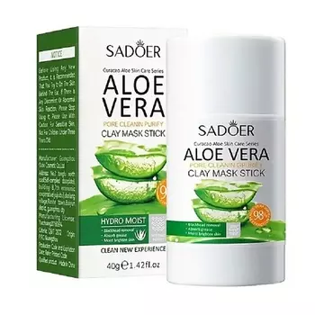 SADOER Маска для лица глиняная с алоэ вера 40.0