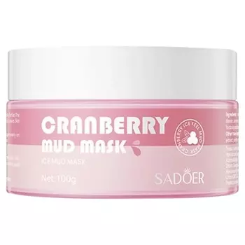 SADOER Маска для лица очищающая глиняная с клюквой 100.0
