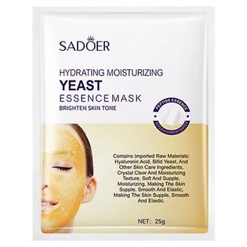 SADOER Маска для лица увлажняющая гидрогелевая с гиалуроновой кислотой 25.0