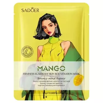 SADOER Маска для восстановления упругости и эластичности кожи с экстр. манго