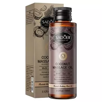 SADOER Массажное масло питательное и успокаивающее с кокосом