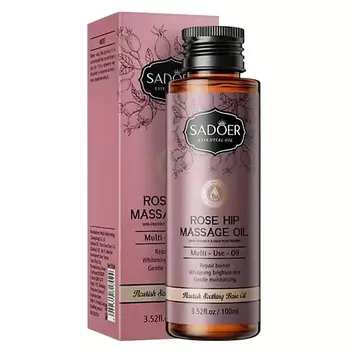 SADOER Массажное масло питательное и успокаивающее с экстрактом шиповника