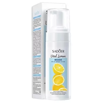 SADOER Мусс для умывания с аминокислотами и экстрактом лимона