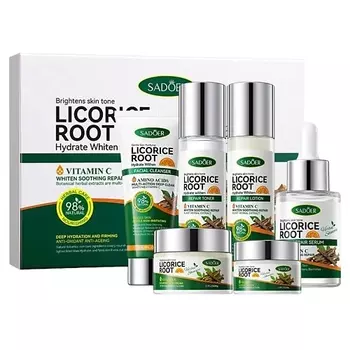 SADOER Набор косметики для лица с экстрактом из корня солодки