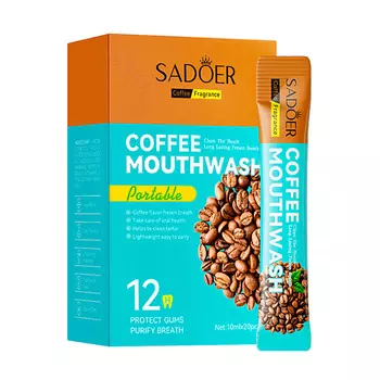 SADOER Освежающий ополаскиватель для полости рта со вкусом кофе