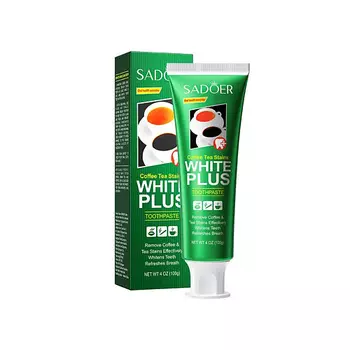 SADOER Отбеливающая зубная паста с мятой, удаление налета от кофе и чая 100.0