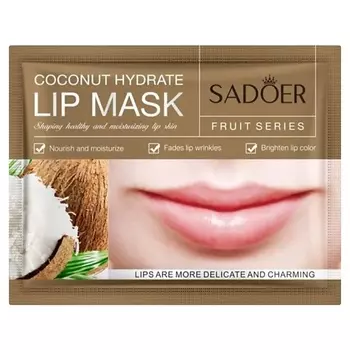 SADOER Патчи для губ увлажняющие и восстанавливающие с экстрактом кокоса