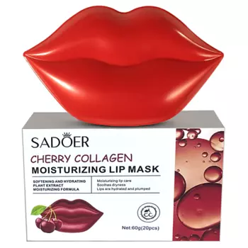 SADOER Патчи для губ увлажняющие с коллагеном и вишней 60.0