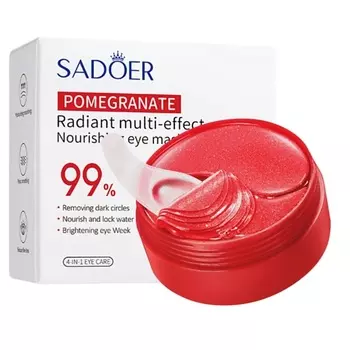 SADOER Патчи для кожи вокруг глаз питательные с экстрактом граната 60.0