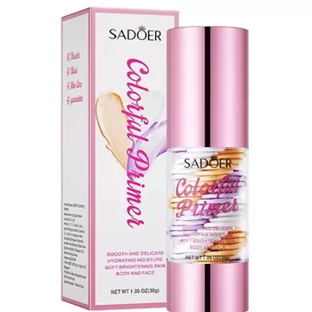 SADOER Праймер для макияжа трехцветный осветляющий и увлажняющий