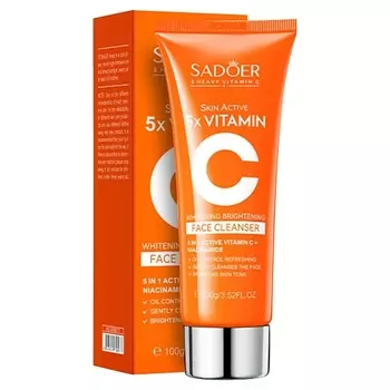 SADOER Средство для умывания 5 витаминов осветляющее c витамином С