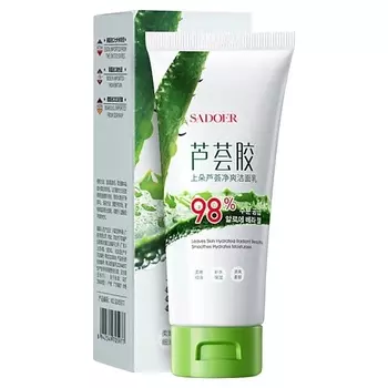 SADOER Средство для умывания освежающее и очищающее с экстрактом алоэ вера