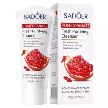 SADOER Средство для умывания подтягивающее и освежающее с экстрактом граната 100.0