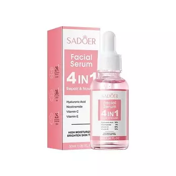 SADOER Сыворотка для лица 4в1 восстанавливающая с гиалуроновой кислотой