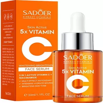 SADOER Сыворотка для лица 5 витаминов осветляющая с витамином С
