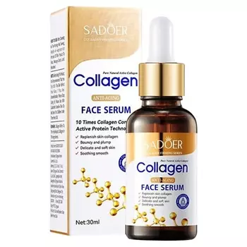 SADOER Сыворотка для лица антивозрастная увлажняющая с коллагеном 30.0