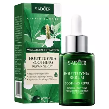 SADOER Сыворотка для лица успокаивающая и восстанавливающая с экстрактом хауттуйнии 30.0