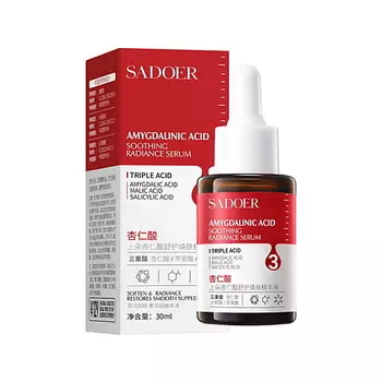 SADOER Сыворотка для сияния лица омолаживающая с миндальной кислотой