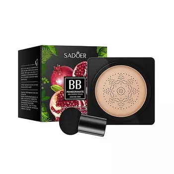 SADOER Тональная основа BB крем кушон с экстрактом граната
