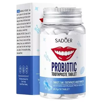 SADOER Твердая зубная паста с пробиотиками