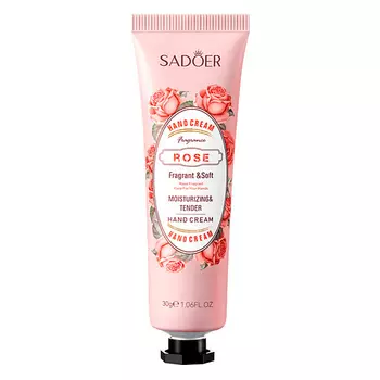 SADOER Увлажняющий крем для рук с экстрактом розы