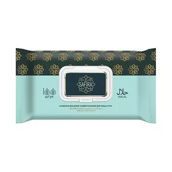 SAFIRA Салфетки влажные с экстрактом виноградной косточки и экстрактом грейпфрута 100.0