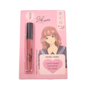 TAKE AND GO SAKURA BANDO Жидкая помада с полуматовым финишем SEMI MATTE LIP LIQUID
