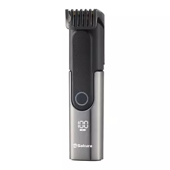 SAKURA Триммер мужской SA-5536BK LED дисплей USB